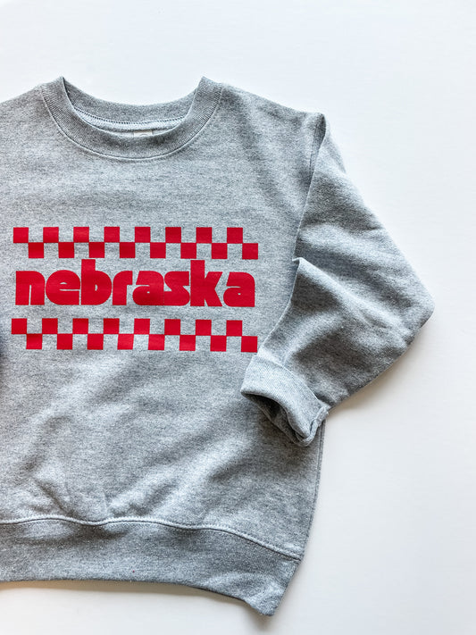 Nebraska Checker Sweatshirt