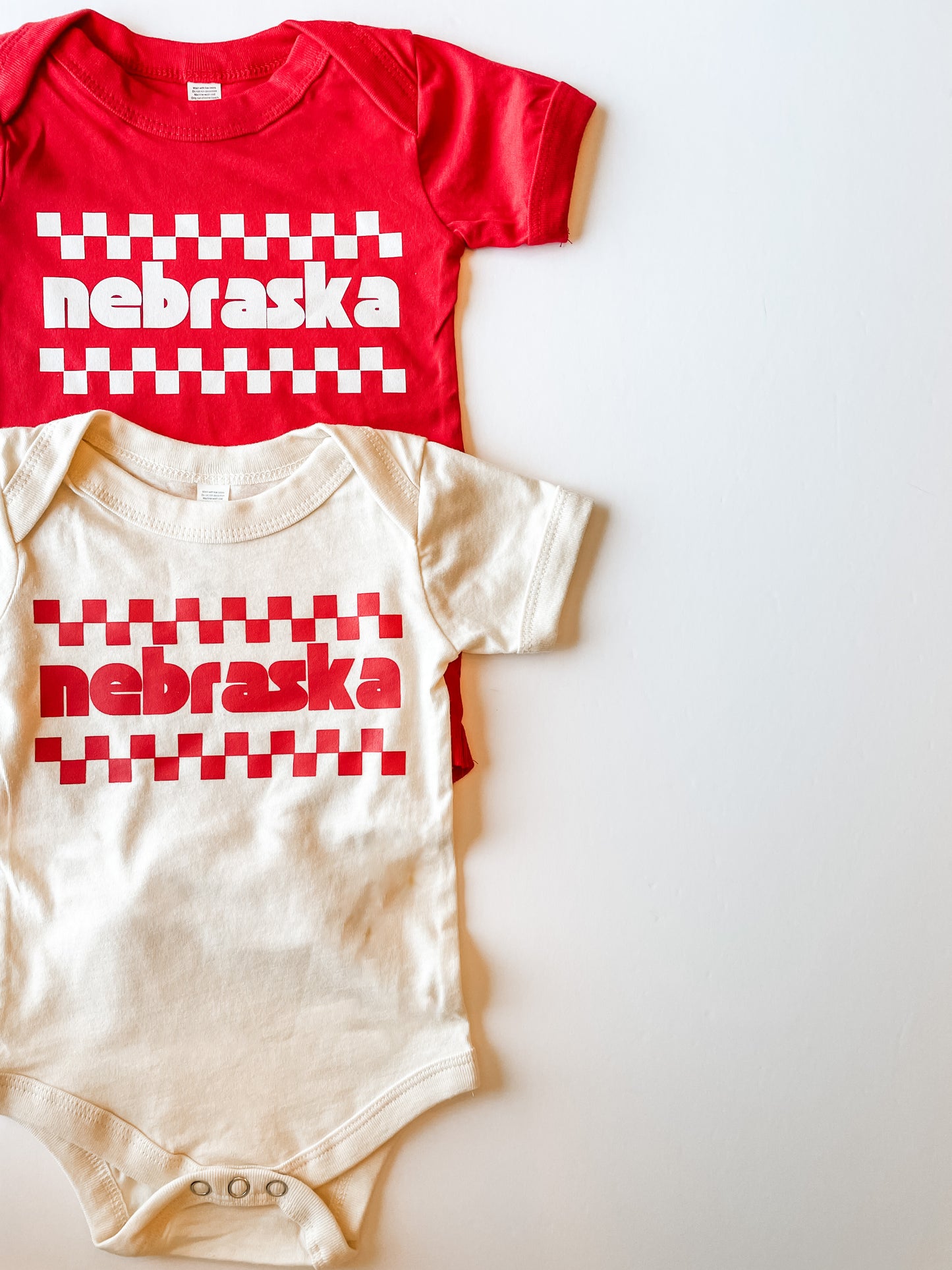 Nebraska Checker Onesie