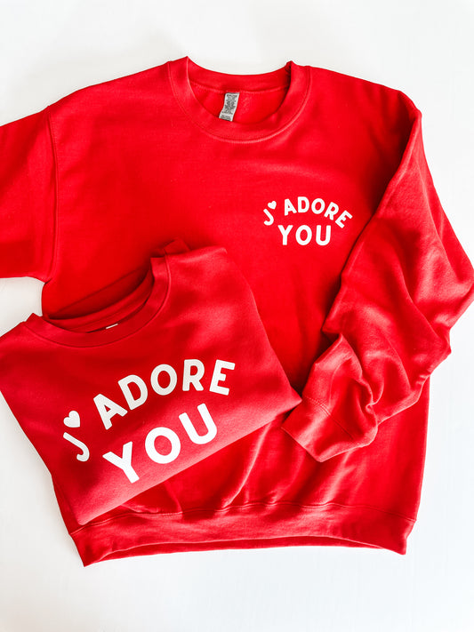 J'adore You Sweatshirt ADULT